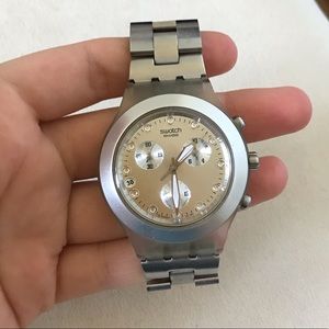 Swatch Swiss silver watch